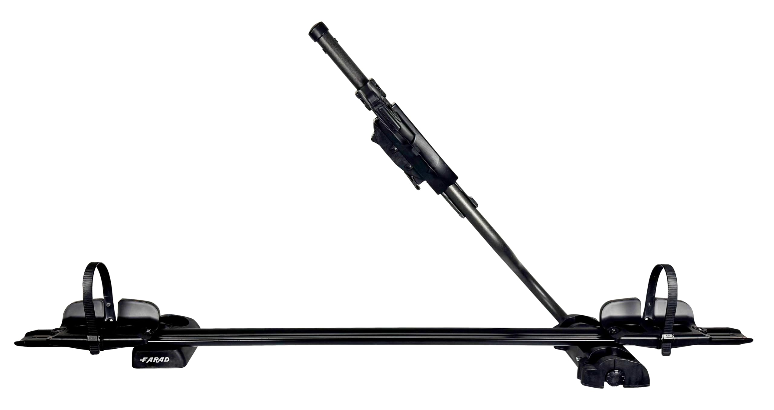 Portabici da Tetto FARAD Pesio Black Edition 2025 – Universale, Design Nero Opaco, Montaggio Rapido, Compatibile anche con E-Bike con Telaio fino a 100 mm, Omologato fino a 25 kg