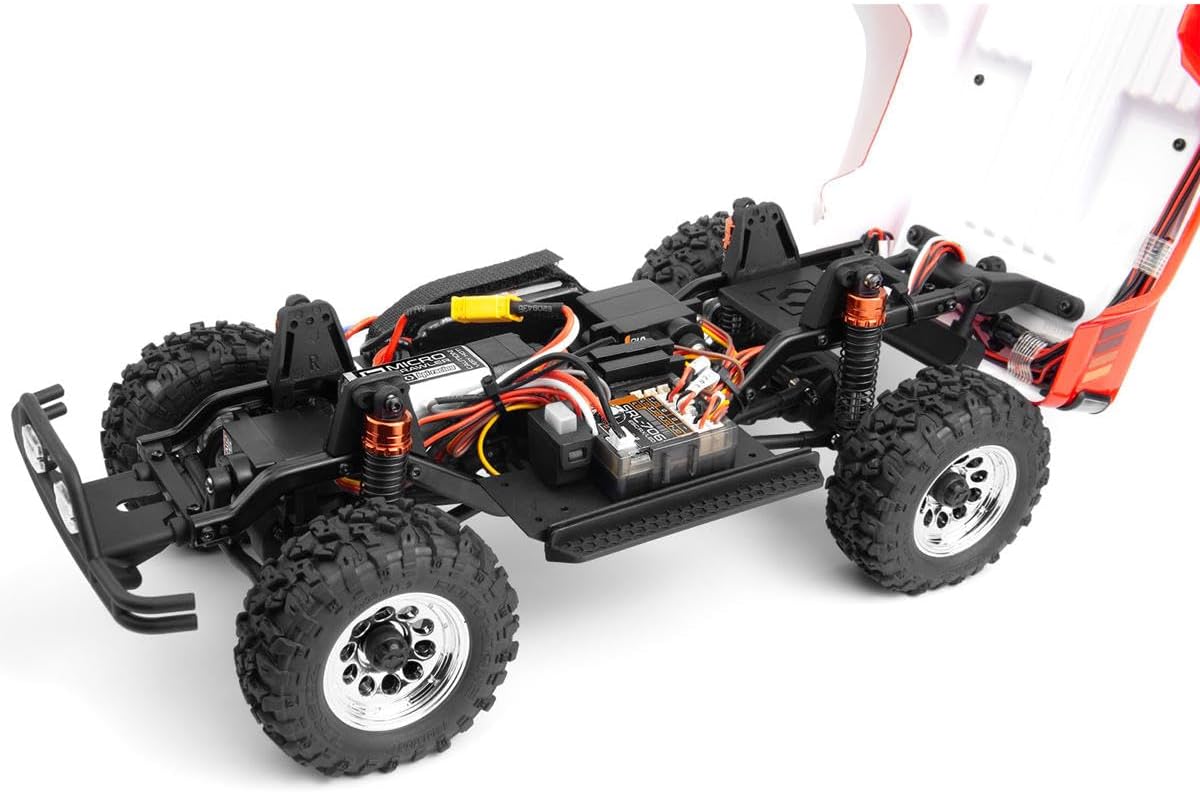 Helidirect HPI Venture18 Brushed 1985 Toyota Hilux SR5 1/18 RTR 4WD w/2.4GHz Radio TX, Battery & Charger - Remote Control Crawler, RC Rock Crawler 1/18 4WD Off-Road for Adults (Red (HPI160801))