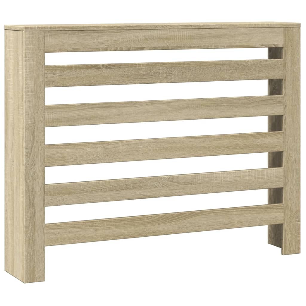 vidaXL Radiator Cover Sonoma Oak 104 x 20 x 82 cm Engineered Wood