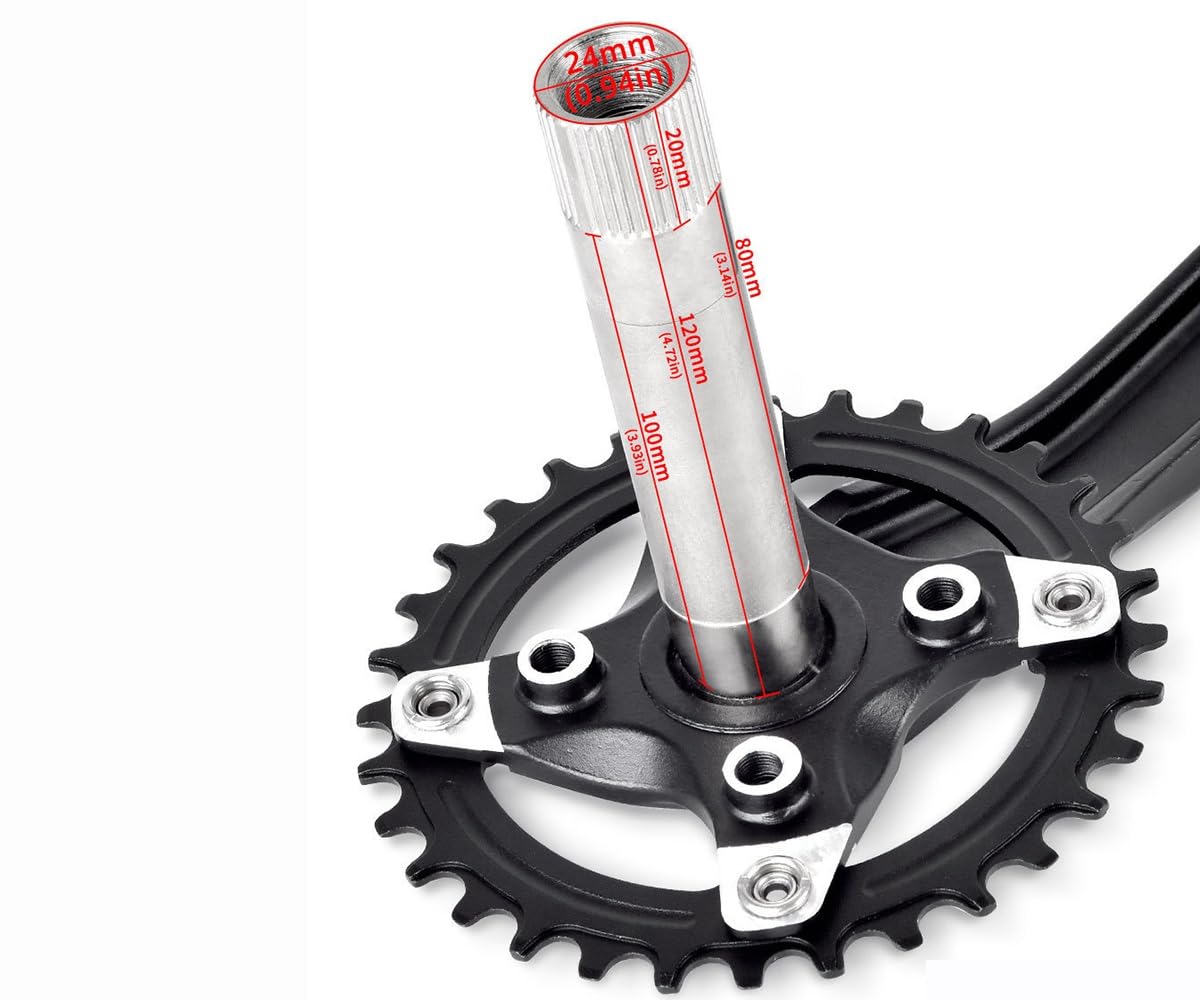 170mm MTB Pedivella Sinistra/Destra Braccio Integrate Cave Lega di Alluminio Guarnitura Sostituzione Mountain Bike con BB