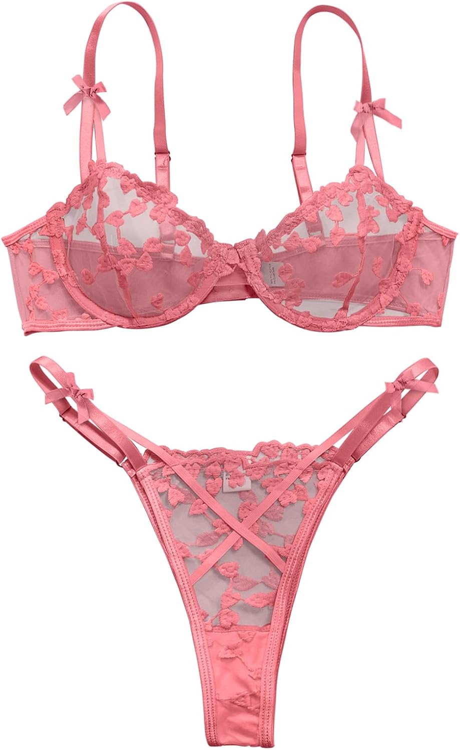 Bow Peachy Pink