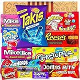 Candy & Bar ® Special Box mit Takis Blue Heat | USA Süßigkeiten | Special Takis | Candy Geschenkbox