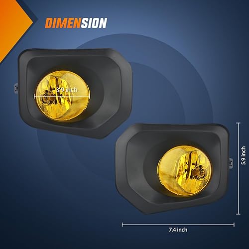 Miniatura 29 de Nilight Conjunto de luces antiniebla compatible con Toyota Tundra 2014, 2015, 2016, 2017, 2018, 2019, 2020 y 2021, lente transparente de repuesto