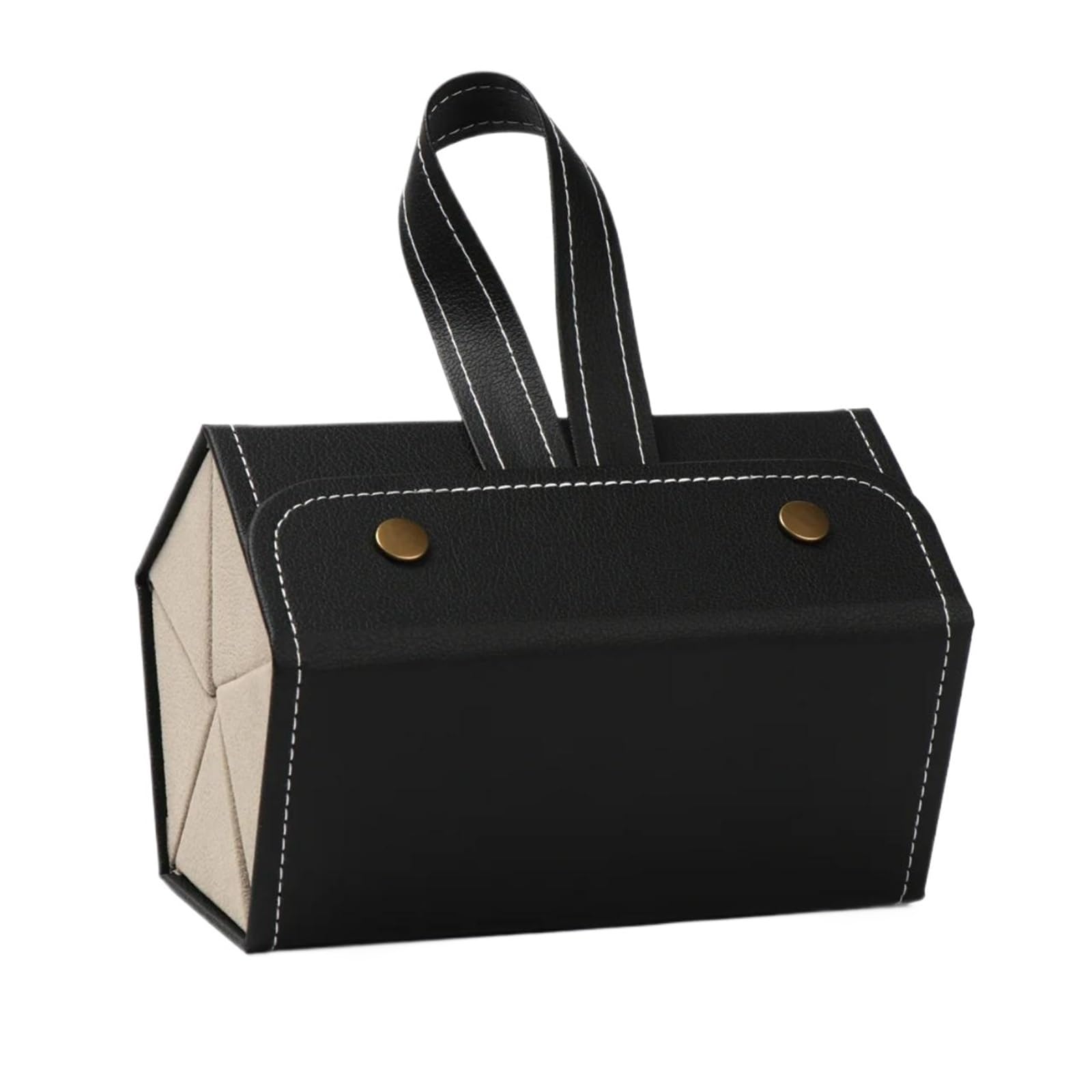 1 szt. Skórzany futerał do przechowywania okularów przeciwsłonecznych | Skórzane etui do przechowywania okularów przeciwsłonecznych(Black-5grid)