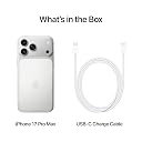 Apple iPhone 17 Pro Max 1 TB: 17.42 cm (6.9″) Display with Promotion, A19 Pro Chip, Best Battery Life in Any iPhone Ever, Pro Fusion Camera System, Center Stage Front Camera; Silver gallery image