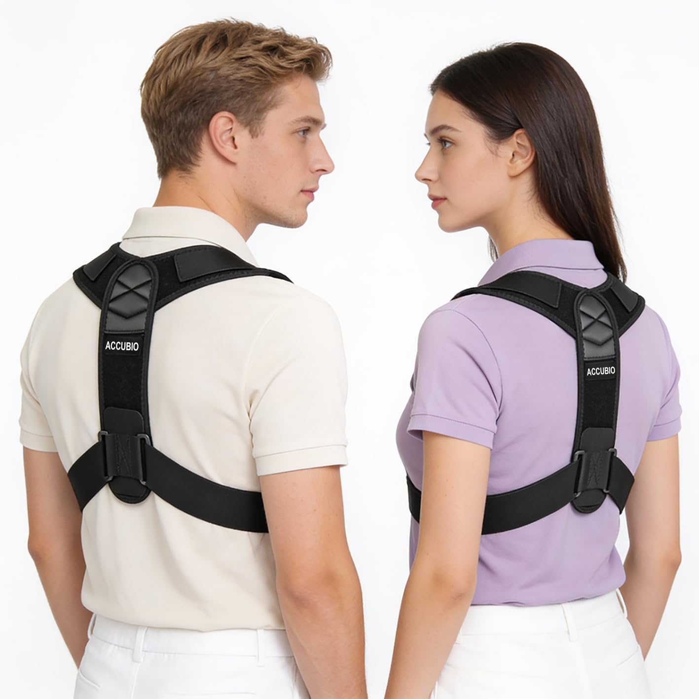 Posture Corrector for Men & Women, Upper Back Brace for Clavicle Support, Adjustable Back Straightener, Posture straps for men, Posture Support, Neck & Back Pain Relief