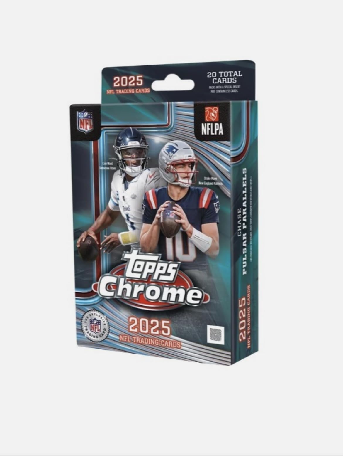 2025 Topps Chrome Football - Factory Sealed - Hanger Box (20 Cards
