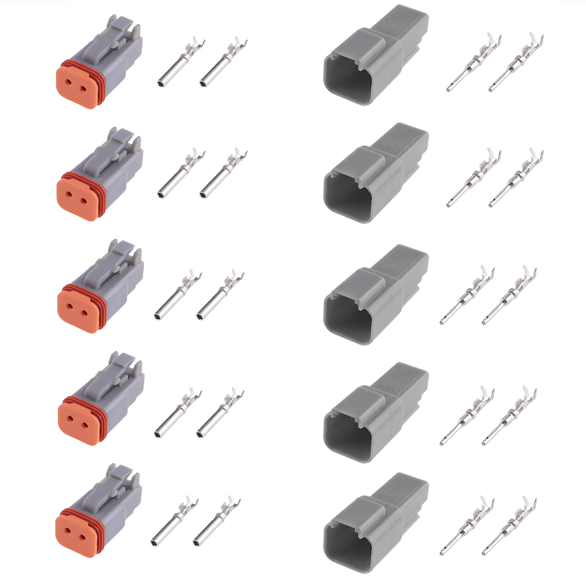 Snapklik.com : GUIRUIMOON Deutsch DT 2 Pin Connector Kit Waterproof ...