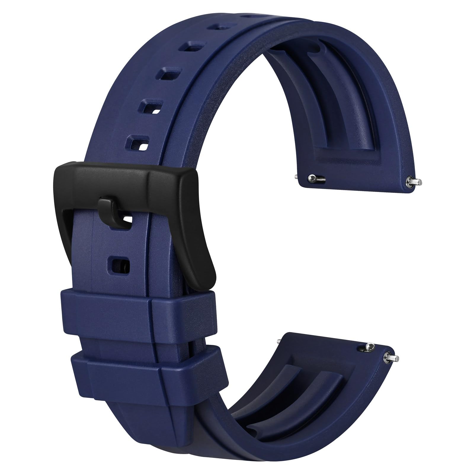 Anbeer Premium Silikon Uhrenarmbänder, Quick Release Gummi Uhrenarmband für Männer und Frauen, wählen Sie Farbe und Breite 18mm 20mm 22mm 24mm