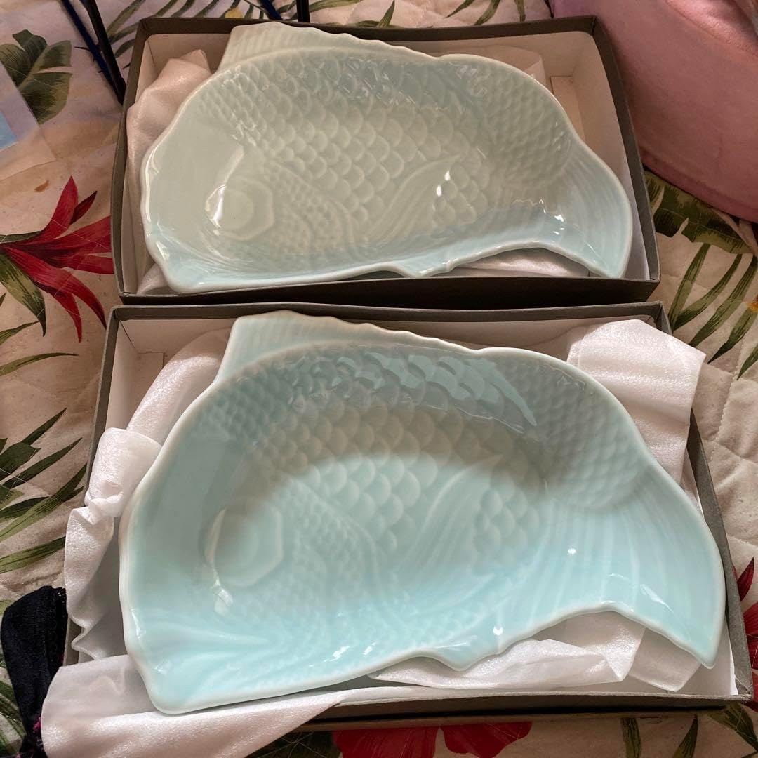 めで鯛皿龍峰窯2枚 めで鯛皿 龍峰窯 2枚 招福銘々皿2枚組 / おめで