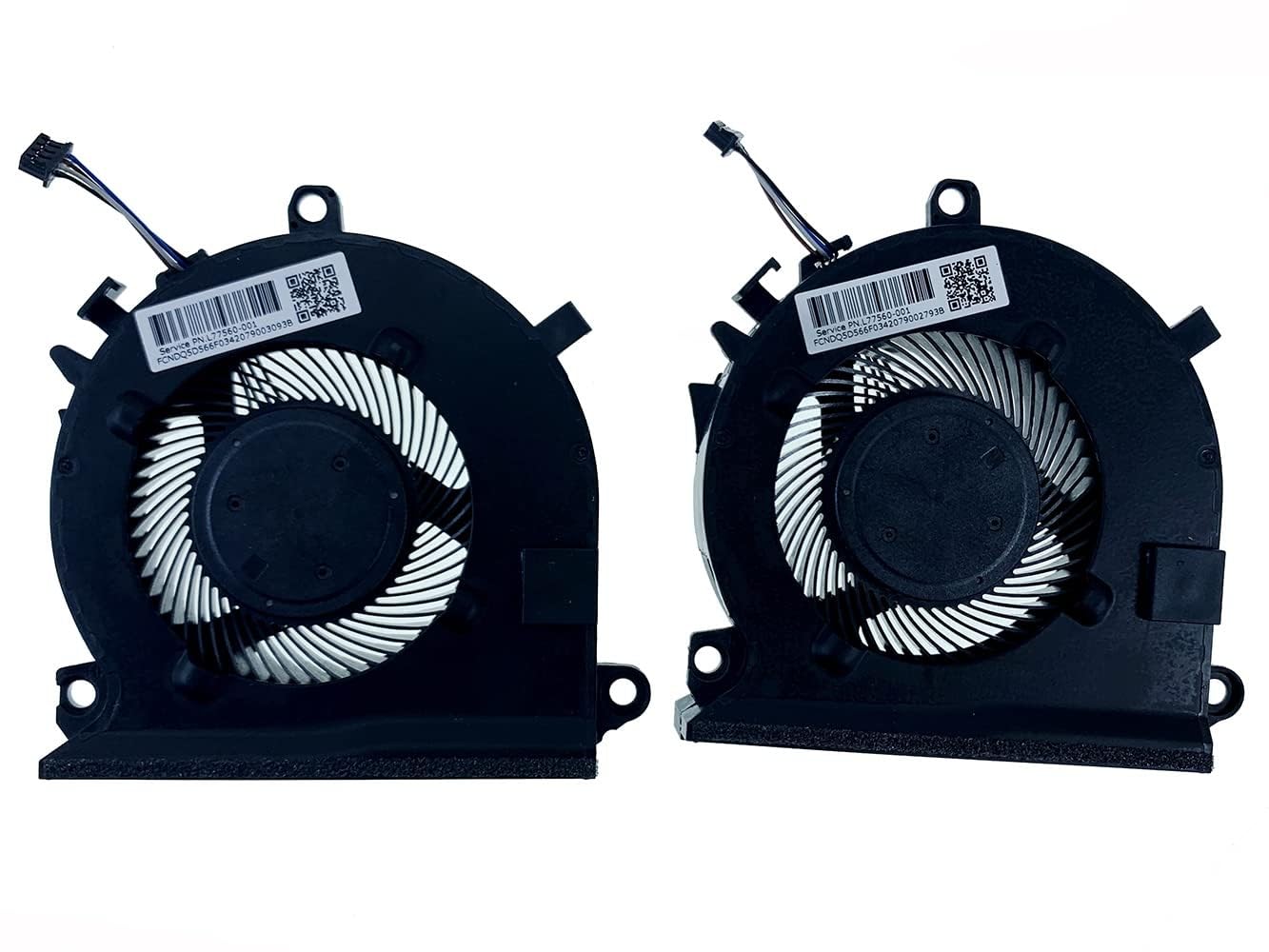 Sanj8 CPU & GPU (Pair) Cooling Fan Comaptible for HP Pavilion Gaming 15EC Series Laptop 15-EC 15-EC0013DX / HP15-EC0101AX / HP 15-EC1050AX / hp15-EC1052AX PNo L77560-001/L68136-005 (Set of 02 Fan) (B0D73WRNXQ) Amazon Price History, Amazon Price Tracker
