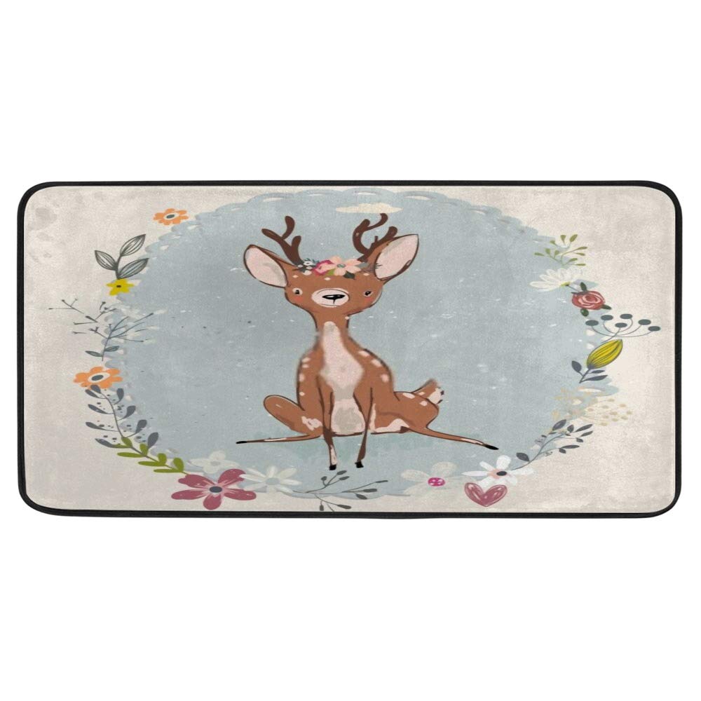 Alfombrilla antideslizante para cocina con diseño de alpaca alegre para dar vida a tu hogar