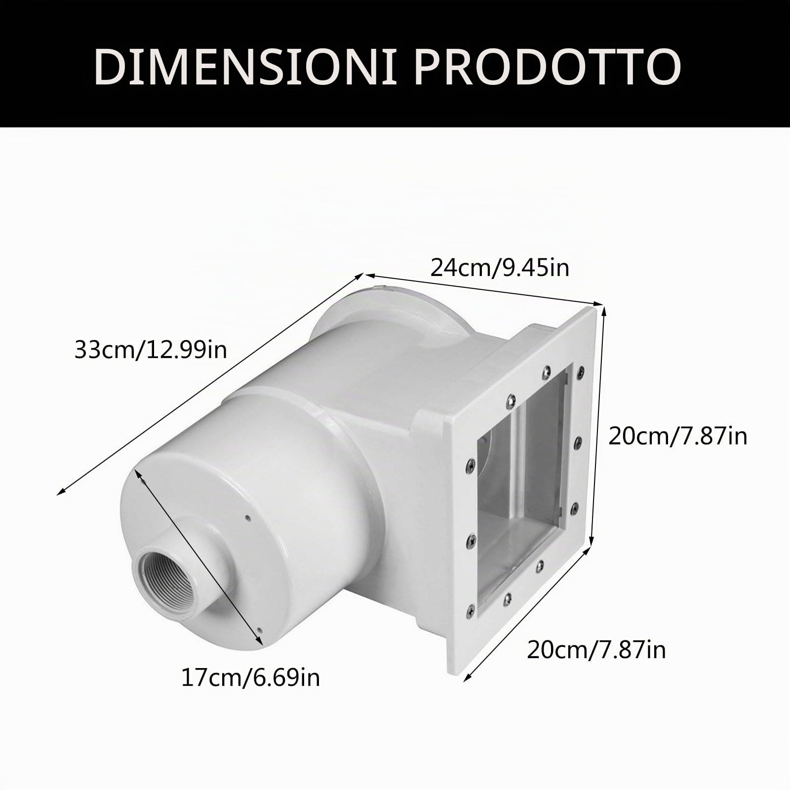 Progettazione di skimmer per piscina fuori terra, kit skimmer per piscina fuori terra con design ad installazione rapida