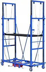 Andaimes Elétricos Plataforma de trabalho de levantamento elétrica do andaime do agregado familiar, tabela de elevador resistente para a manipulação exterior interna do armazém do trabalho aéreo dos b