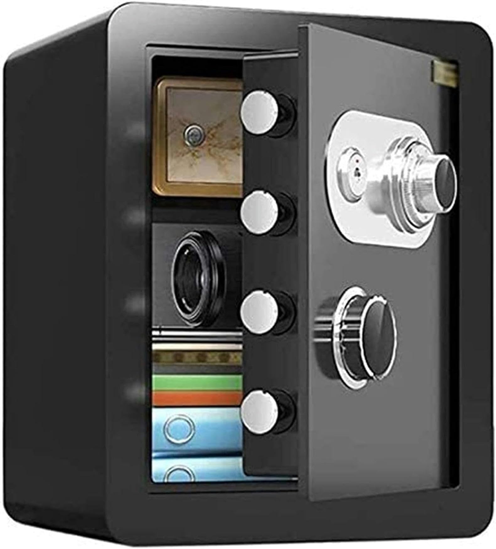 Fireproof Waterproof Safes and Money Box, Security Boxes for Home, Cabinet Safes, Home Safes, Mechanical Combination Lock, Steel Mechanical Anti-Theft Password Key Password