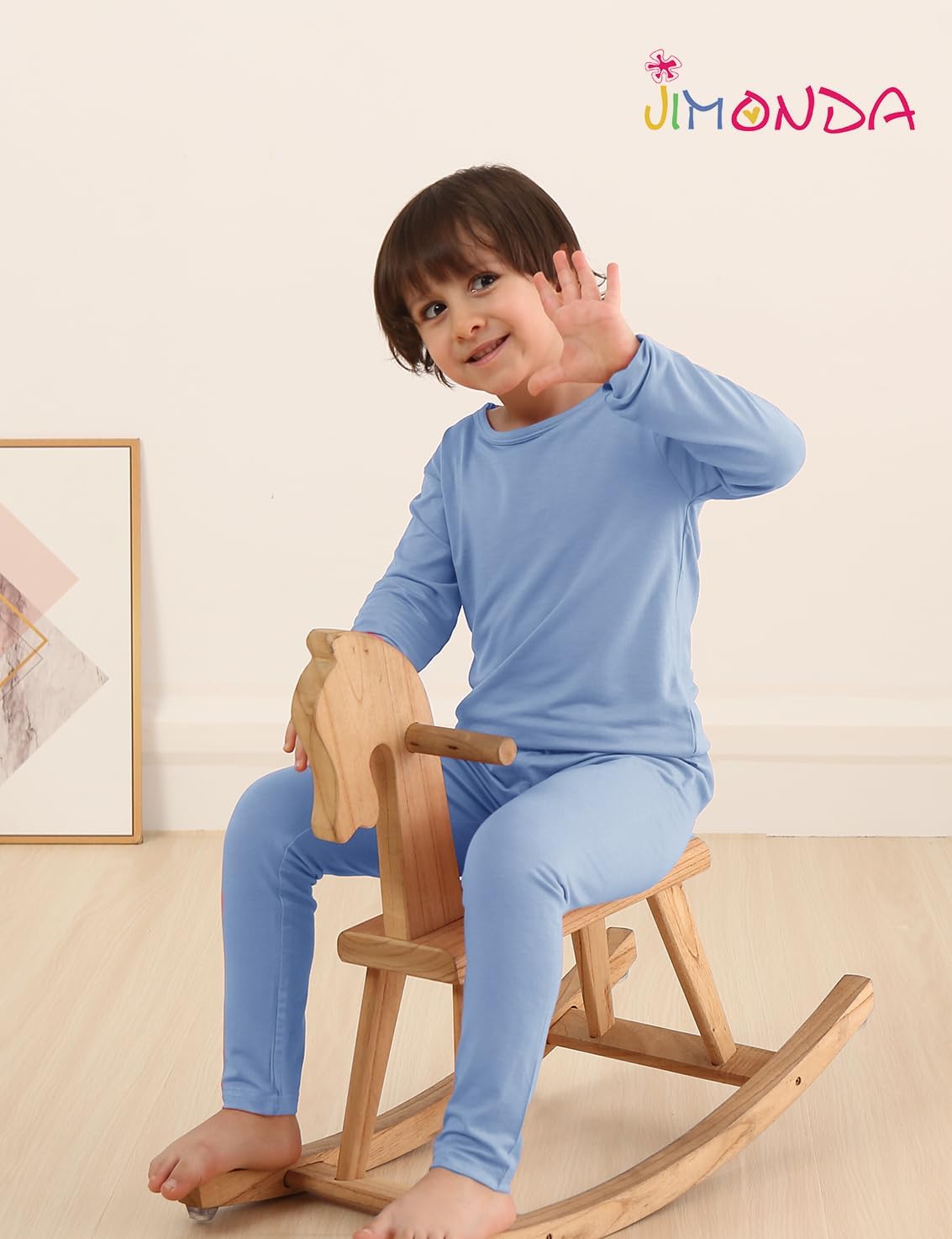 Jimonda Baby Boys Girls Pajama Sets Toddler Long Sleepwear Soft Comfy Jammies 2pcs Viscose PJs 18M-8Y - Image 3