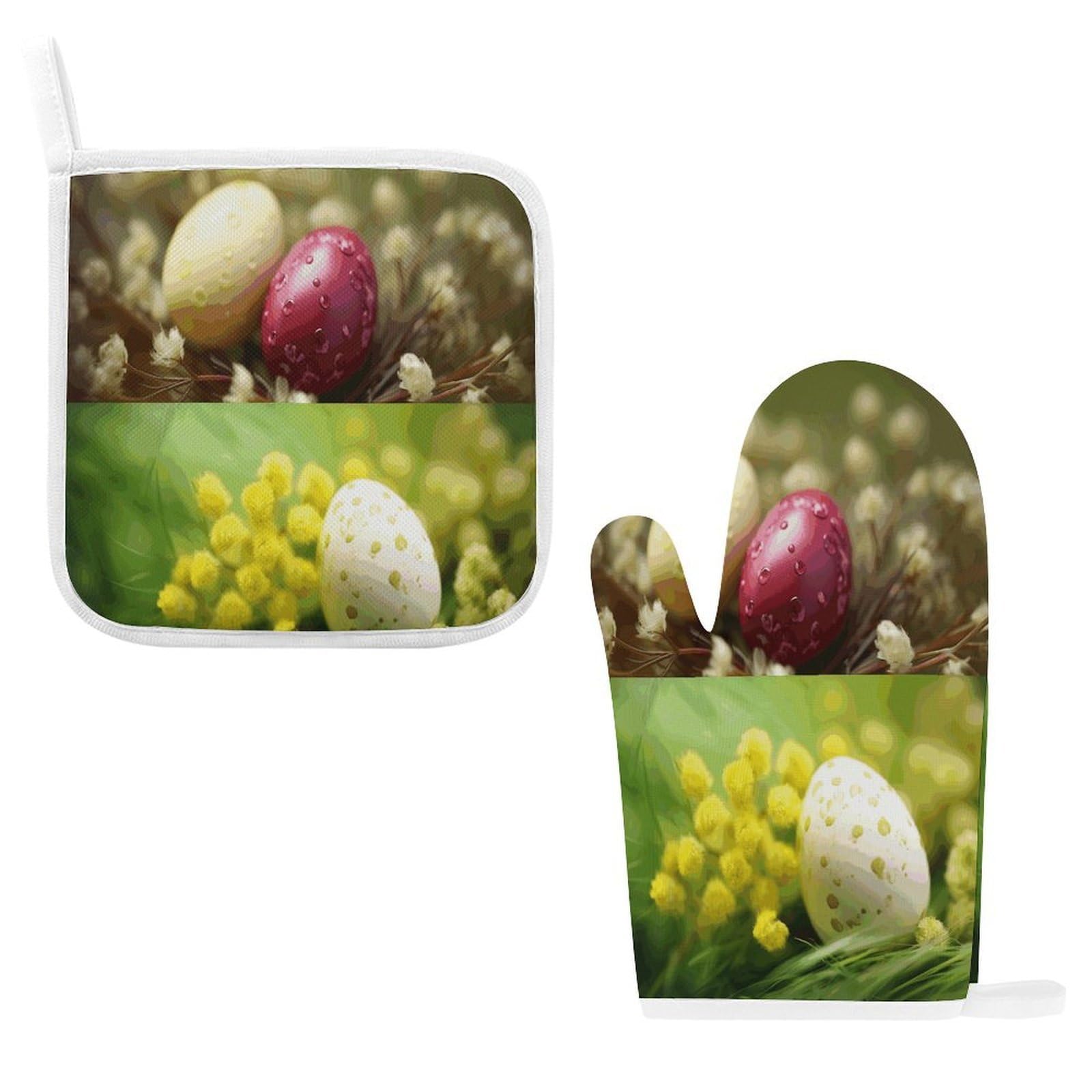 Fodpand Style Eggs Colors Oven Mitts And Pot Holders Sets