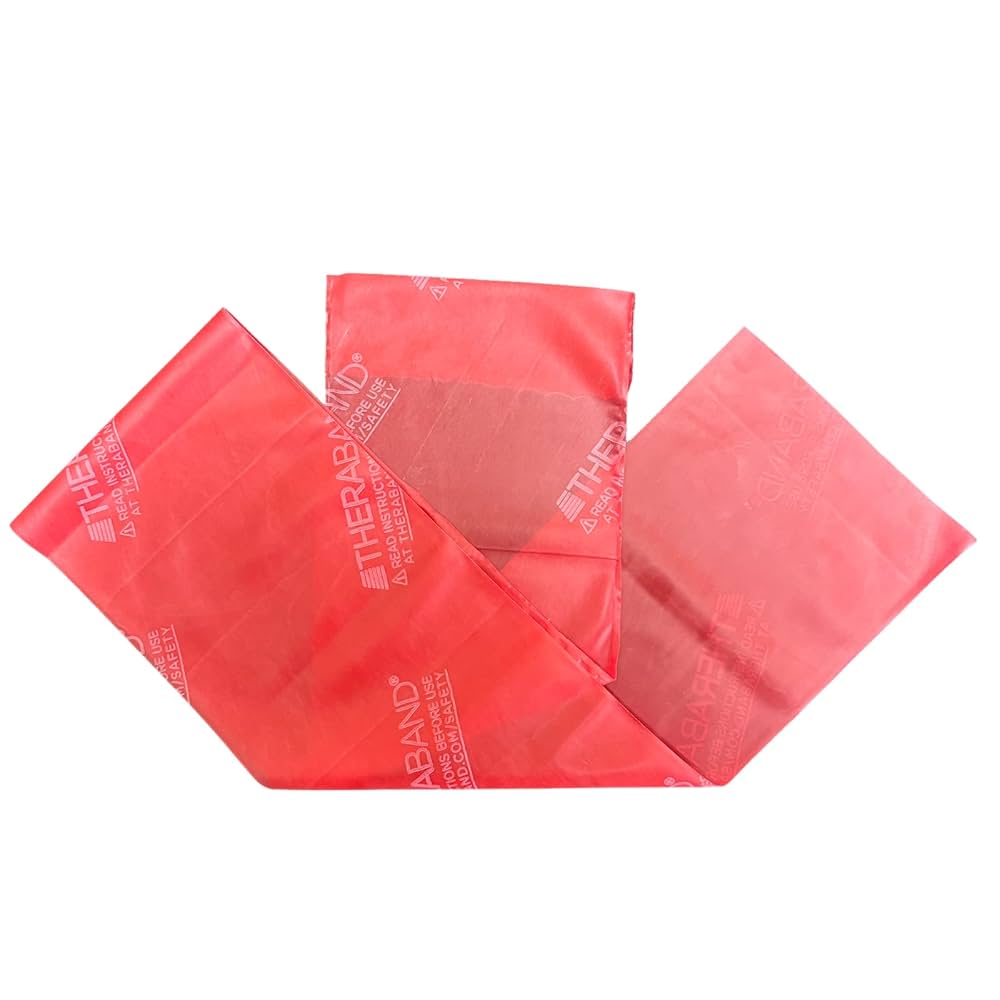 セラバンド(レッド) 2メートル　10本セット THERABAND セラバンド レッド 赤 2m トレーニングチューブ 筋