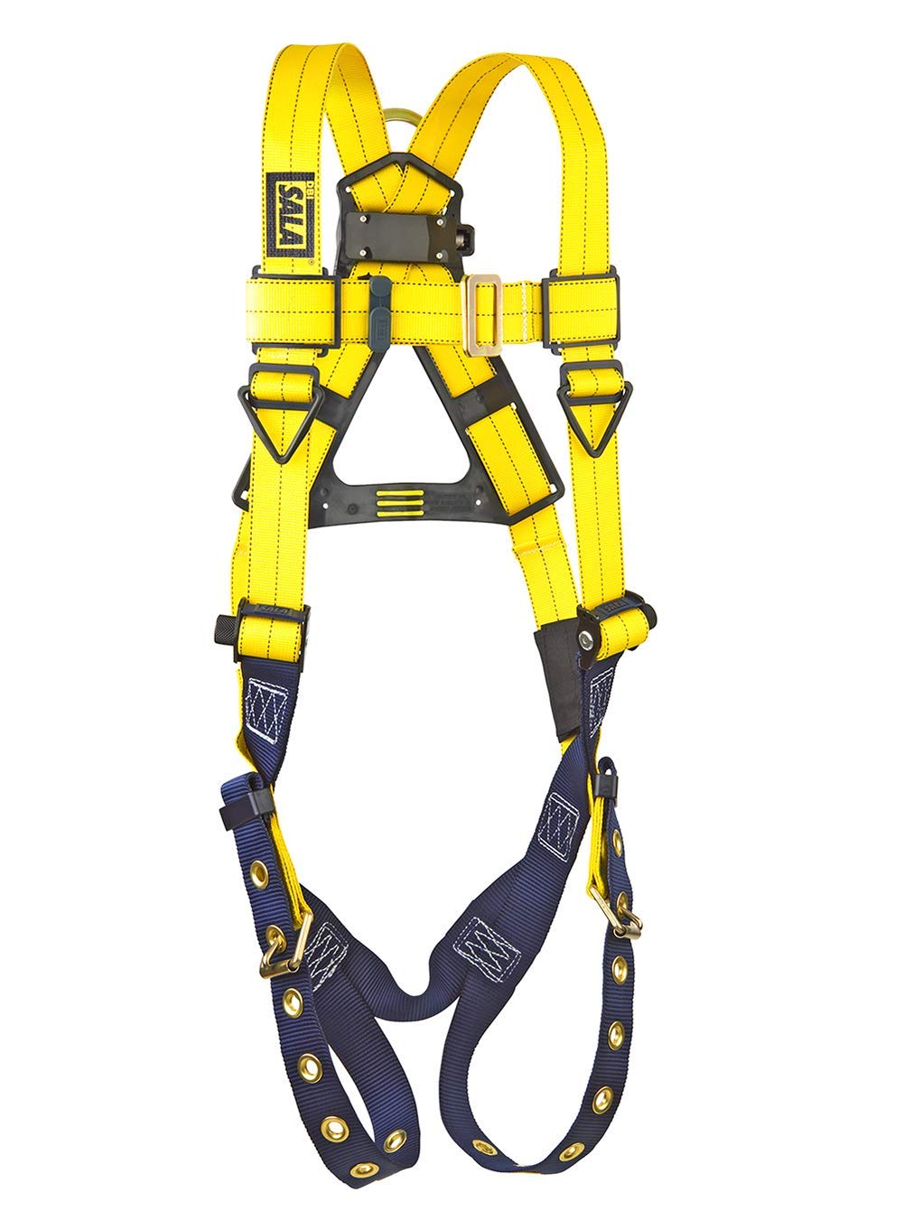 3M Personal Protective Equipment DBI-SALA 1101251 Delta Vest-Style Harness with Back D-Ring, Small, Yellow