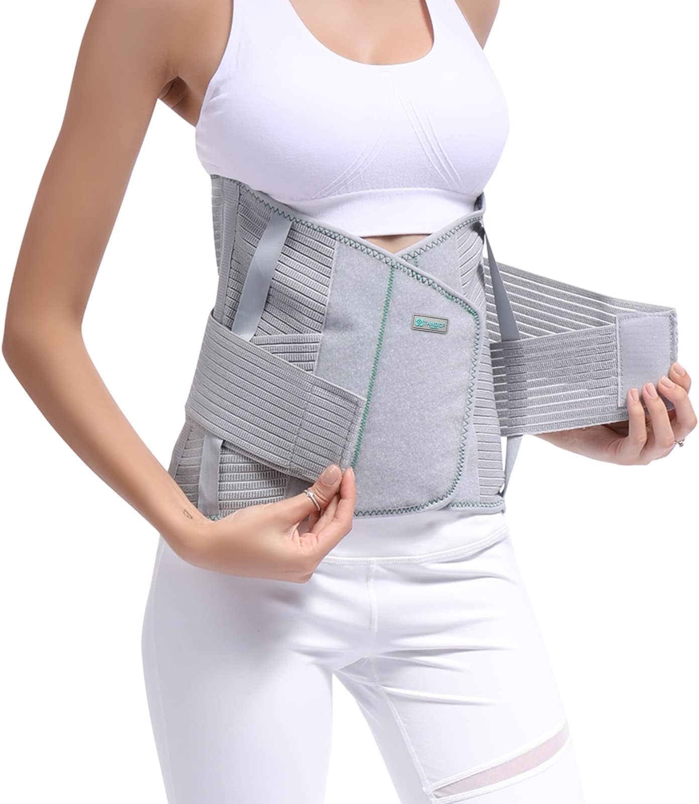 Back Support,Entire Back Brace, Lumbar Support Belt for Women & Men, Adjustable Waist Trainer Belt for Entire Back Pain Relief, Keeps Your Spine Straight and Safe(L)