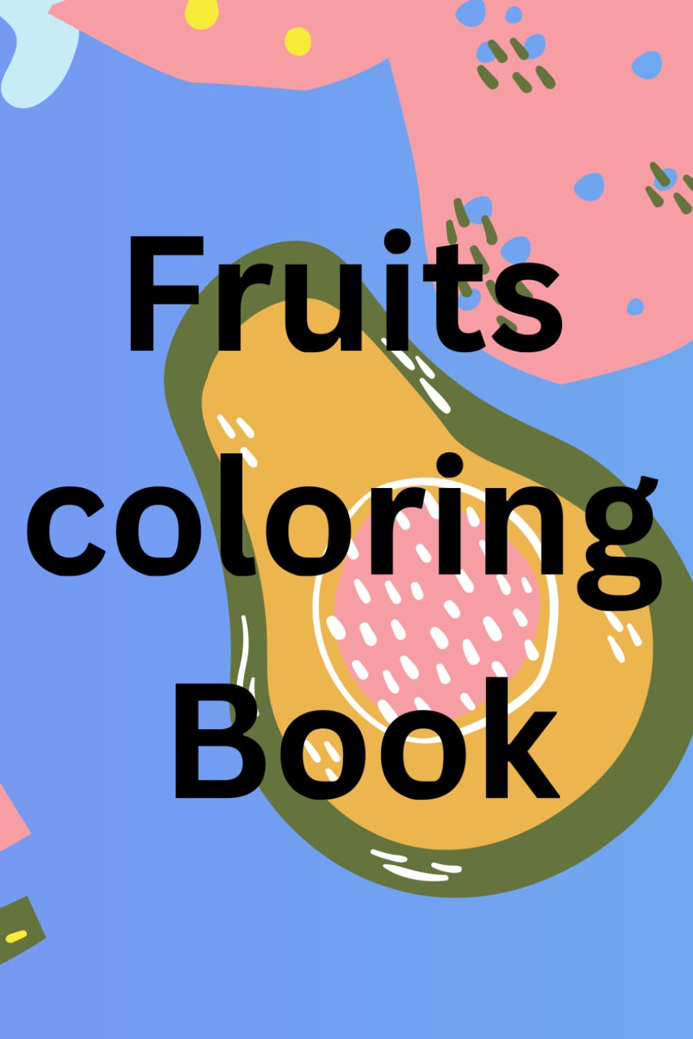 Alphabetical order fruits coloring book
