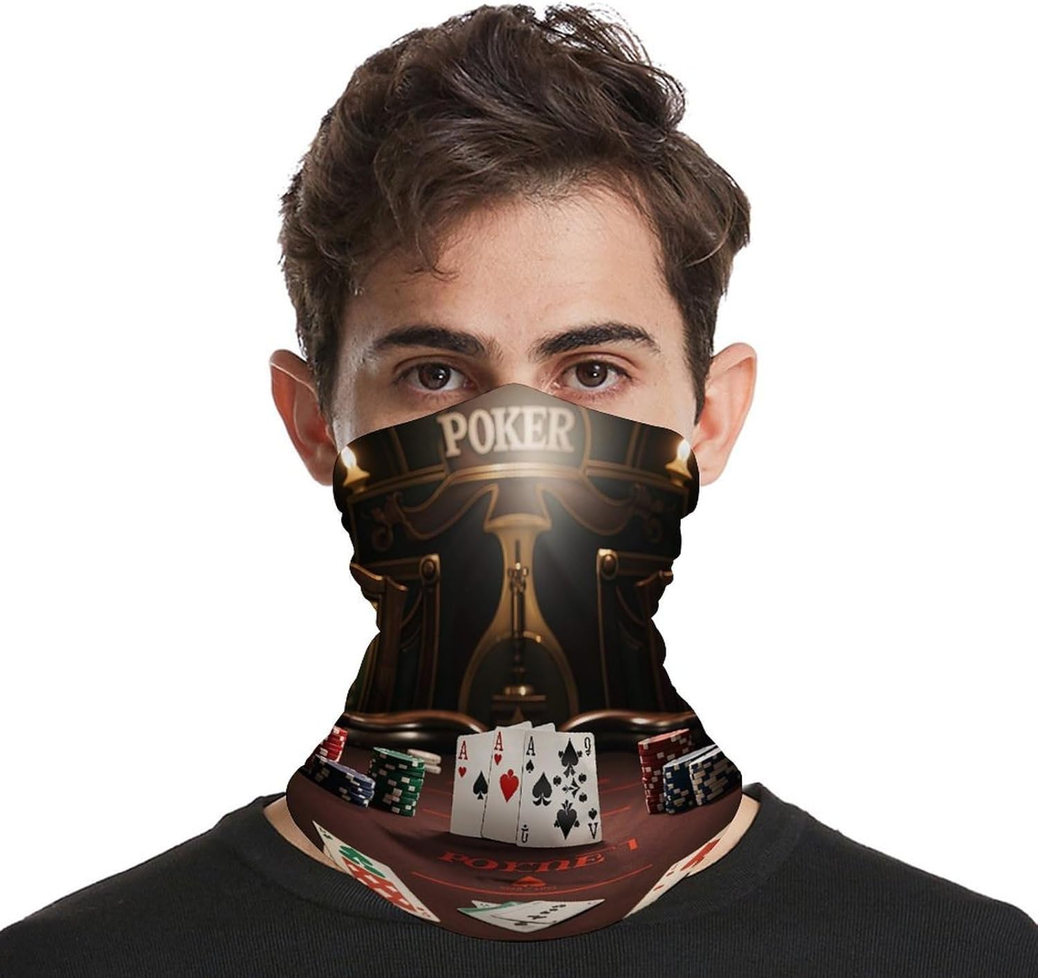 Sun Protection Neck Gaiter Poker Tournament Balaclava Fishing Mask Hiking Cycling Sports Scarf