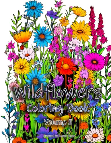 Wildflowers Coloring Book: Volume 5 (Flowers Coloring Books)