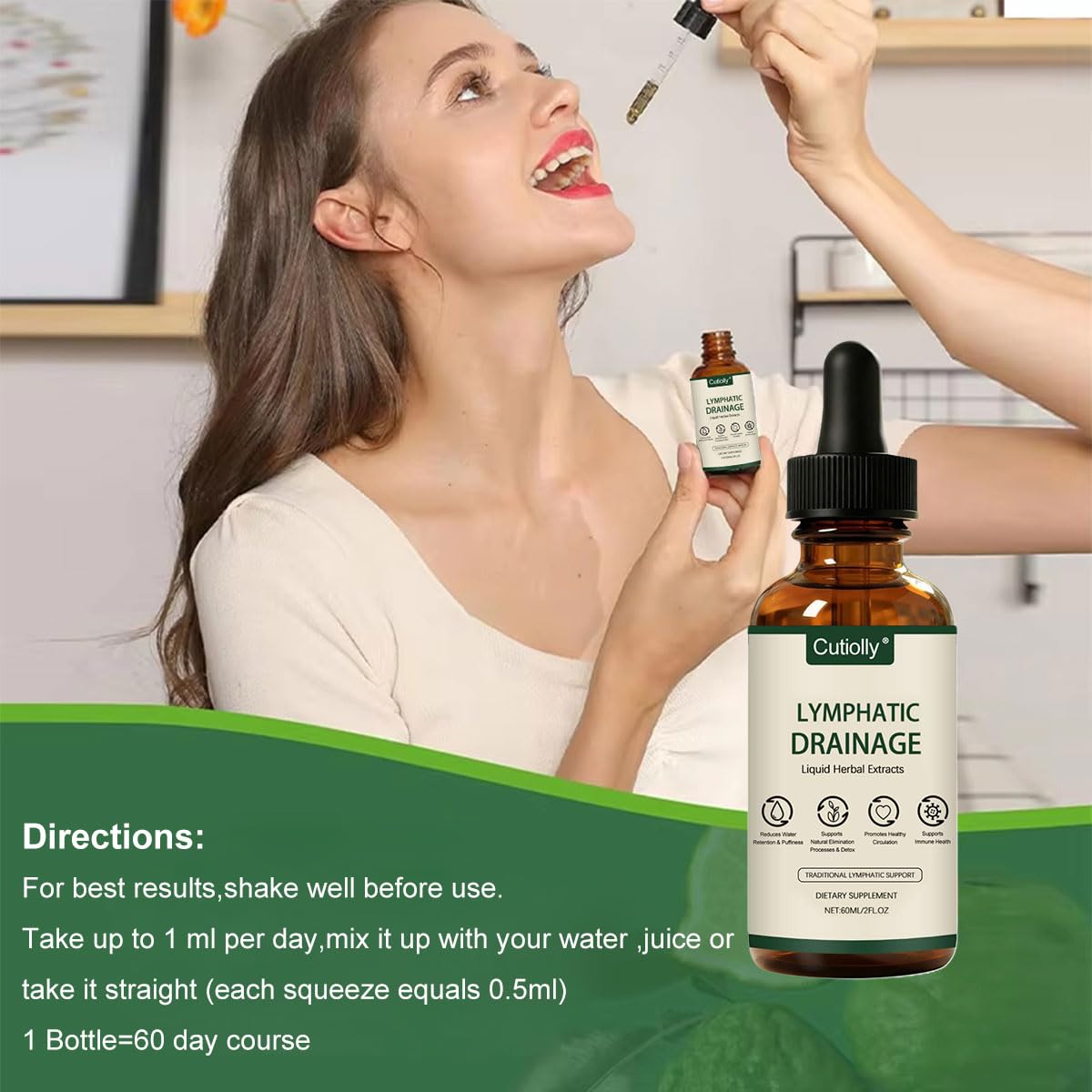 Lynae Drainant Lymphatique,2pcs Lymphatique Gouttes,Drainage Lymphatique,Drainant Lymphatique,Drainage Lymphatique Corps Complet,Support Système Lymphatique,Naturelles Pour Femmes Hommes