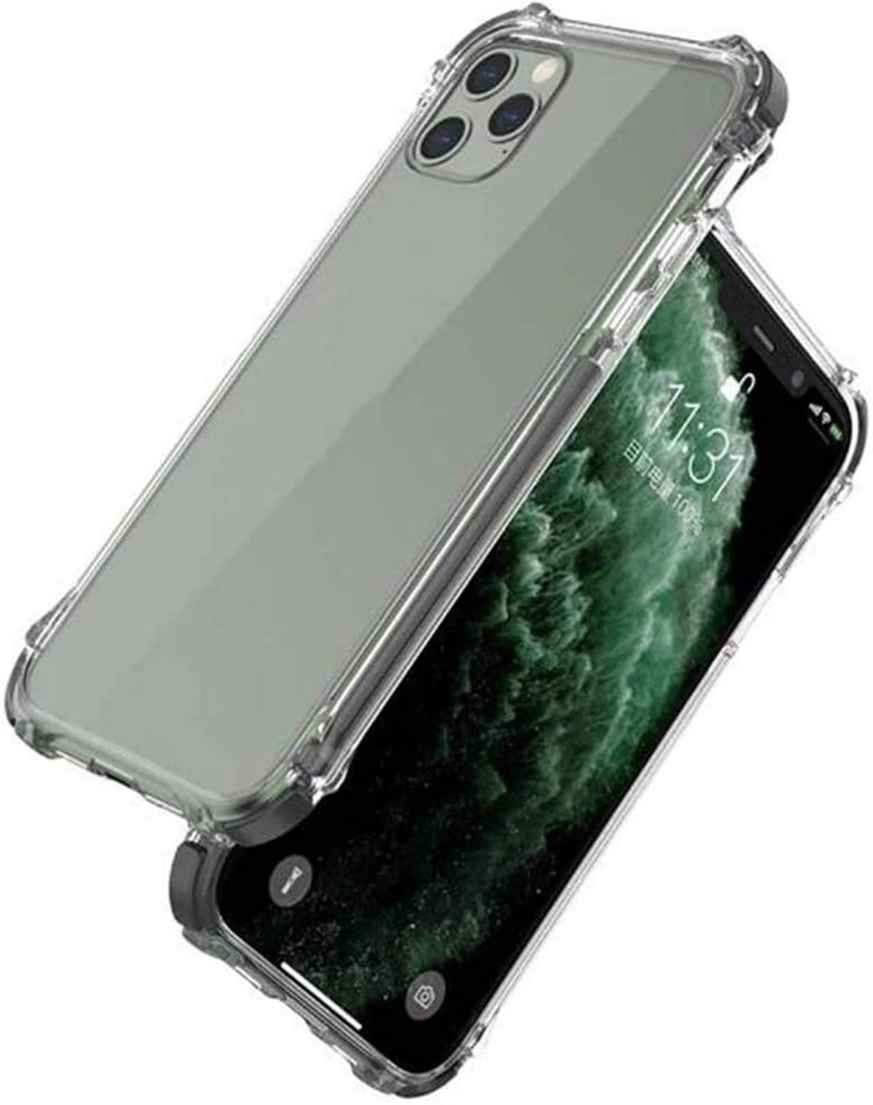 Funda iPhone 12 Pro Max antigolpes con parachoques de aire y protección elevada de cámara trasera 8