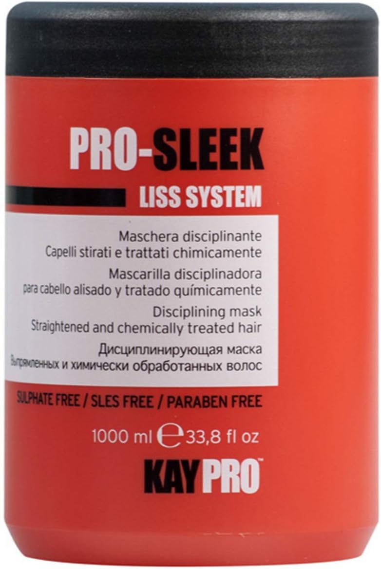 Kay Pro PRO-SLEEK Liss System Disciplining MASK for Straightened and Chemically Treated Hair, 1000ml