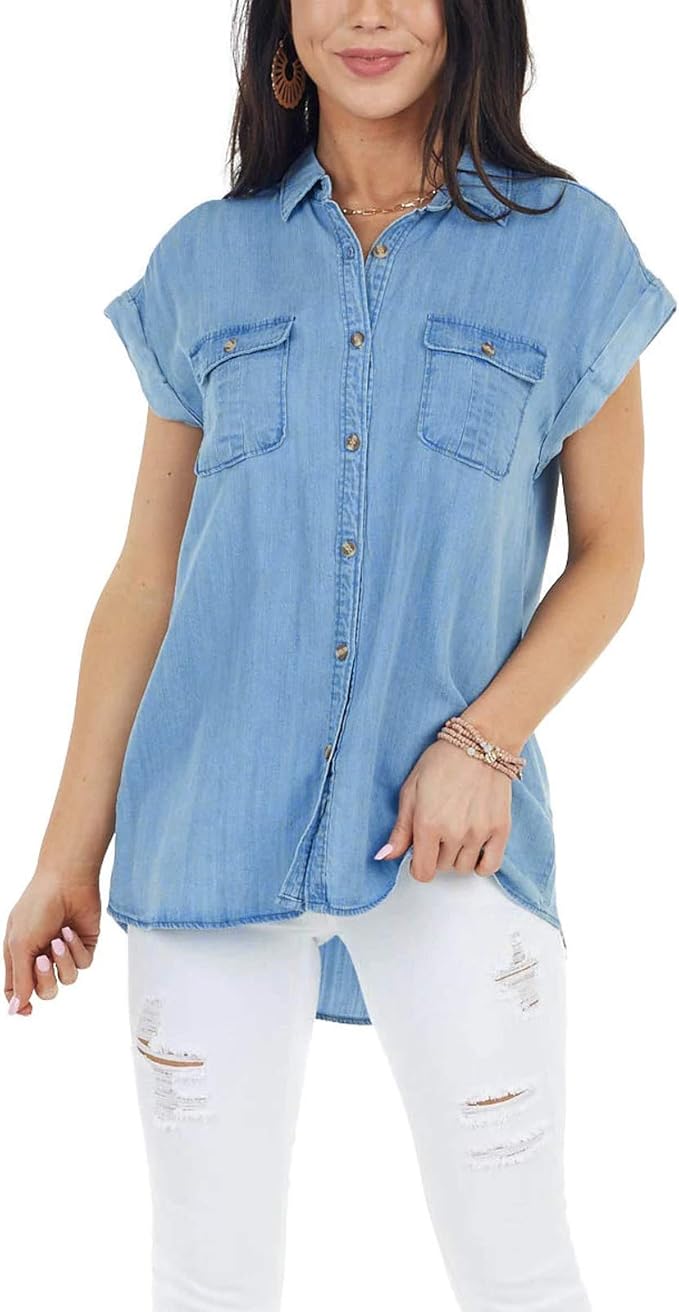 Amazon Tシャツ レディース ゆったり デニム カジュアル シャツ 夏 半袖 トップス きれいめ 韓国 ゆったり ブラウス おしゃれ プルオーバー 上着 薄手 速乾 事務服 大きいサイズ 体型カバー シンプル カットソー オフィス 普段着 アンサンブル 通販 Amazon Tシャツ レディース ゆったり デニム カジュアル シャツ 夏 半袖 トップス きれいめ 韓国 ゆったり ブラウス おしゃれ プルオーバー 上着 薄手 速乾 事務服 大きいサイズ 体型カバー シンプル カットソー オフィス 普段着 アンサンブル 通販