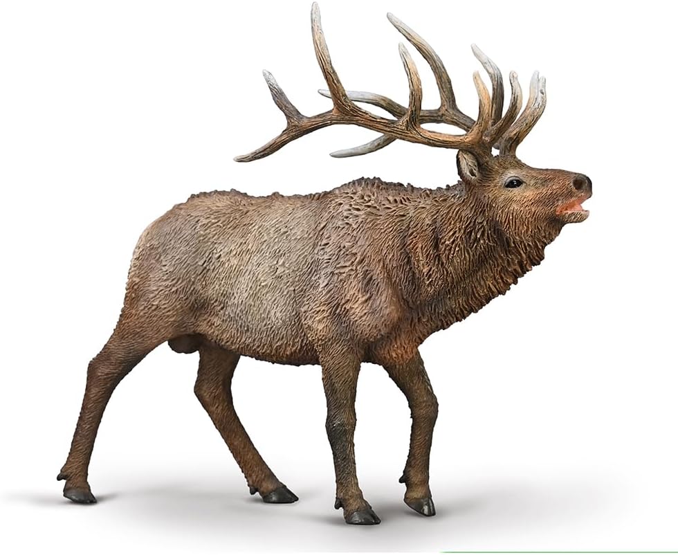 CollectA Wapiti (Elk) - Realistic & Hand Painted Toy Animals & Figures, Wild Animal Models, Wildlife Gifts For Toddlers & Kids, Age 3 Years +