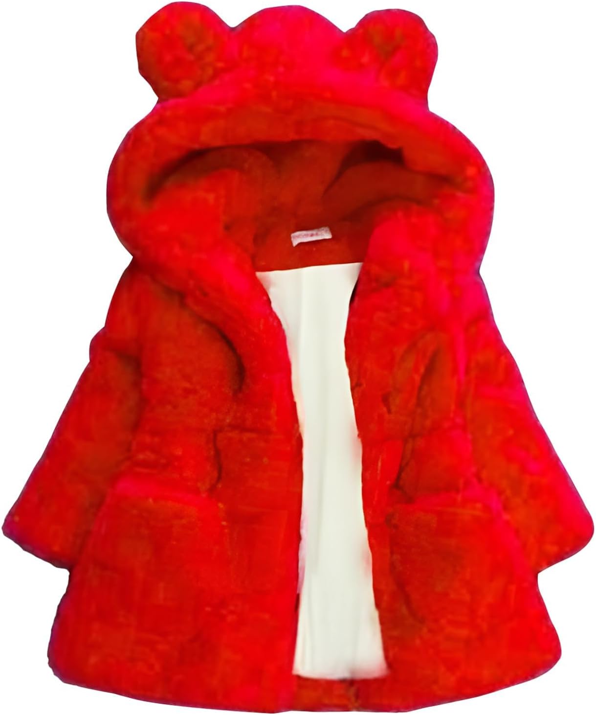 Yimoon Girls Winter Fleece Coats Kids Warm Jacket Cute Ear Hooded Thicken Fuzzy Outerwear