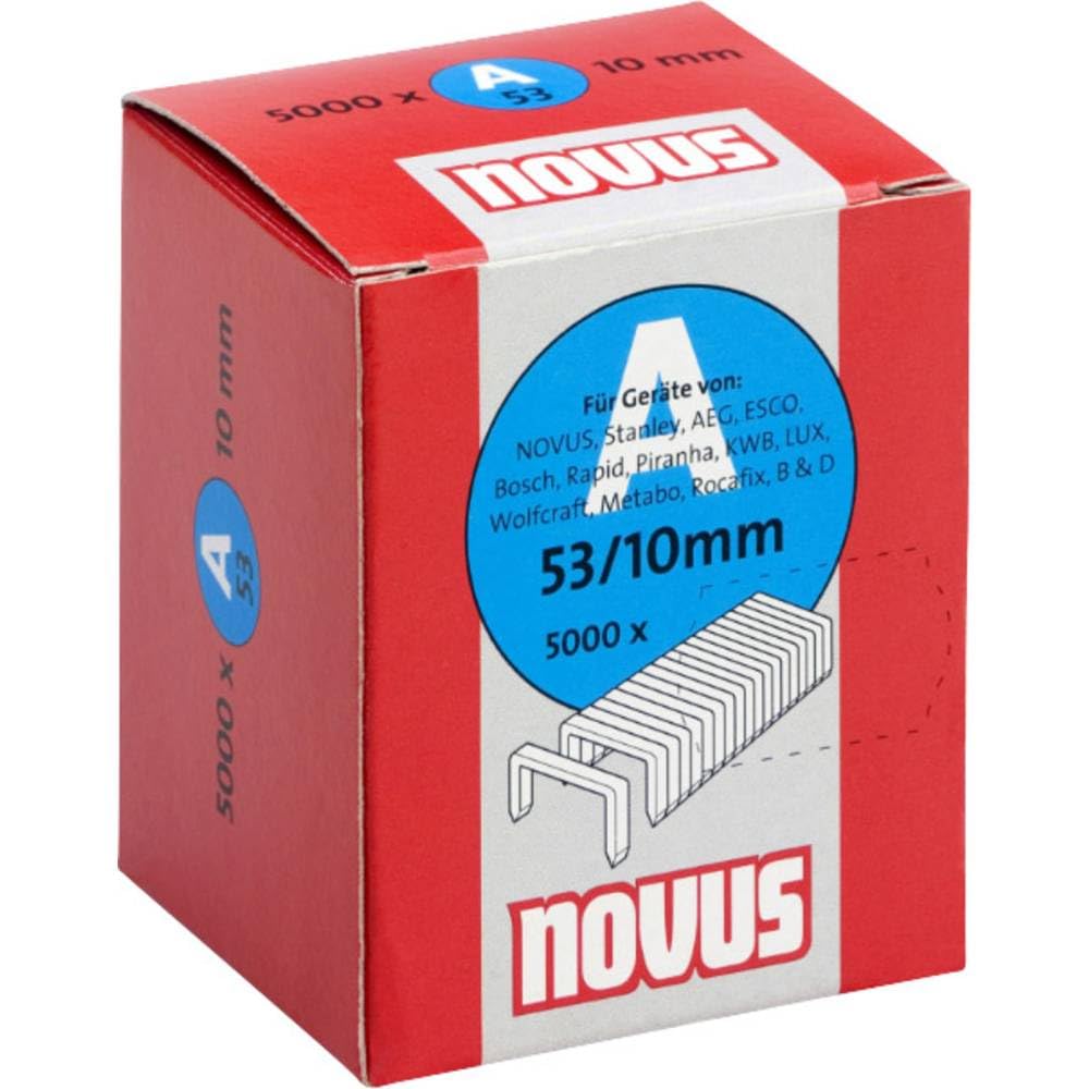 Novus 042-0518 Zszywki z Cienkiego Drutu, 10 mm, 5000 Zszywek