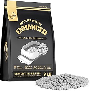 Enhanced Cat Litter Pellets 9 lbs, Long-Lasting Odor Control, Generic Litter Pellets Refills Exclusively
