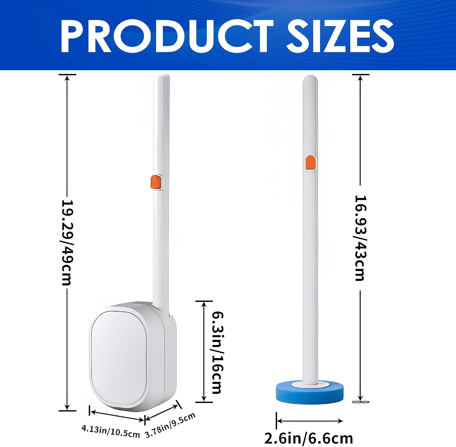 Disposable Toilet Bowl Brush and Holder, 30 Refills Toilet Bowl Cleaner, Toilet Cleaning Supplies,Toilet Wand Kit, Wall Mounted Toilet Brush for Deep Cleaning, Hygienic Bathroom Maintenance