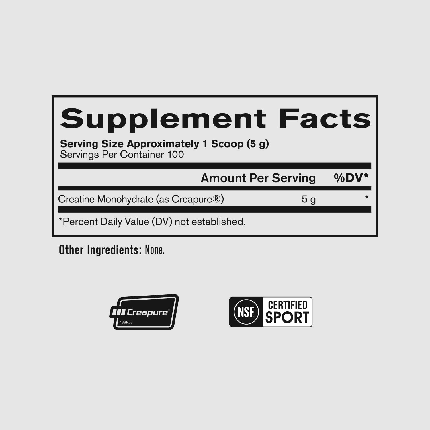 BPN Pure Creatine Monohydrate Powder by Creapure, Unflavored, 100 Servings — Amazon image 2