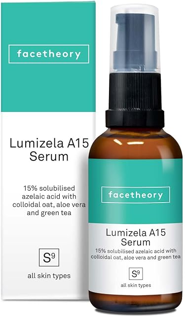 Lumizela Azelaic Acid Serum A15 | 15% Azelaic Acid, Colloidal Oat and Green Tea | Face Serum | Anti-Inflammatory | Reduce Blood Vessel Appearance | Vegan & Cruelty-Free | Made in UK | 30ml