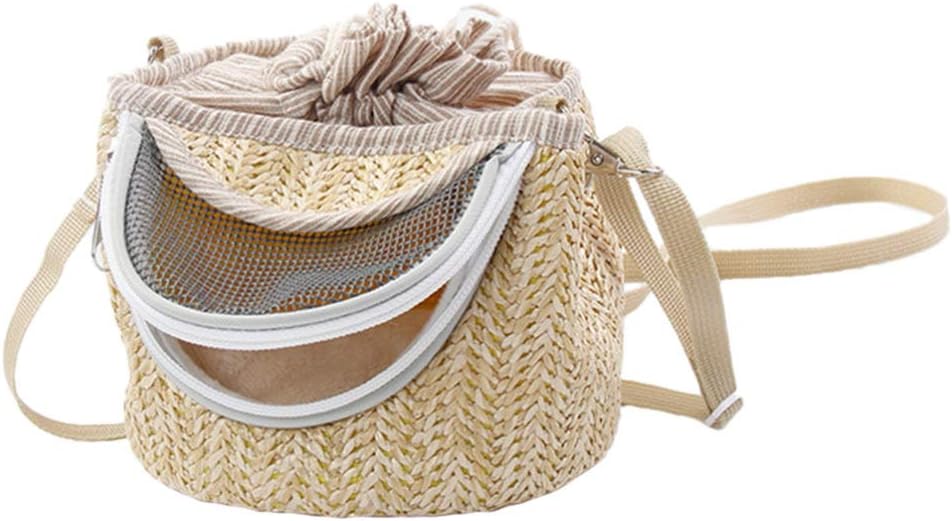 Balacoo Hamster Carrier Bag Small Animal Portable Outgoing Bag Pouch for Sugar Glider Hamster Squirrel Small Animals,Light Coffee,S1151HQ159N1UTG1,14X14CM