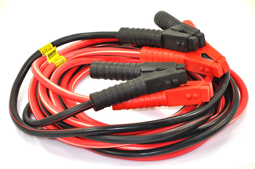 XINCOL A5 Heavy Duty 1-Gauge Ultra 2500A 100% drut miedziany kabel rozruchowy kabel wspomagający do ciężarówki zapobiegający zamarzaniu izolacji cieplnej przewody skokowe z bezpłatną torbą do
