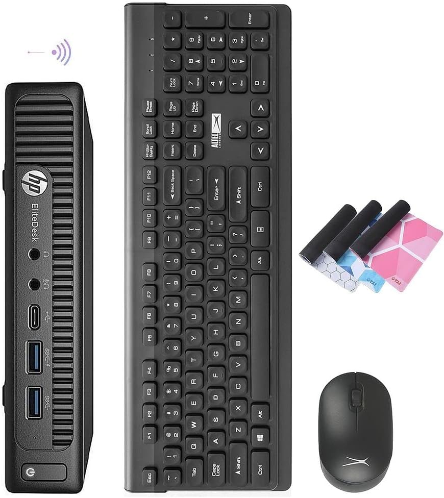 HP Mini PC EliteDesk 800 G2 Micro Desktop,i7 6700 Quad Core Up to 4.00GHz,16GB DDR4 512GB SSD,AX210 Built-in WiFi 6E + Bluetooth 5.2,HDMI,VGA,DP,Windows 10 Pro,Wireless K&M + TJJ Mouse Pad (Renewed) HP Mini PC EliteDesk 800 G2 Micro Desktop,i7 6700 Quad Core Up to 4.00GHz,16GB DDR4 512GB SSD,AX210 Built-in WiFi 6E + Bluetooth 5.2,HDMI,VGA,DP,Windows 10 Pro,Wireless K&M + TJJ Mouse Pad (Renewed)