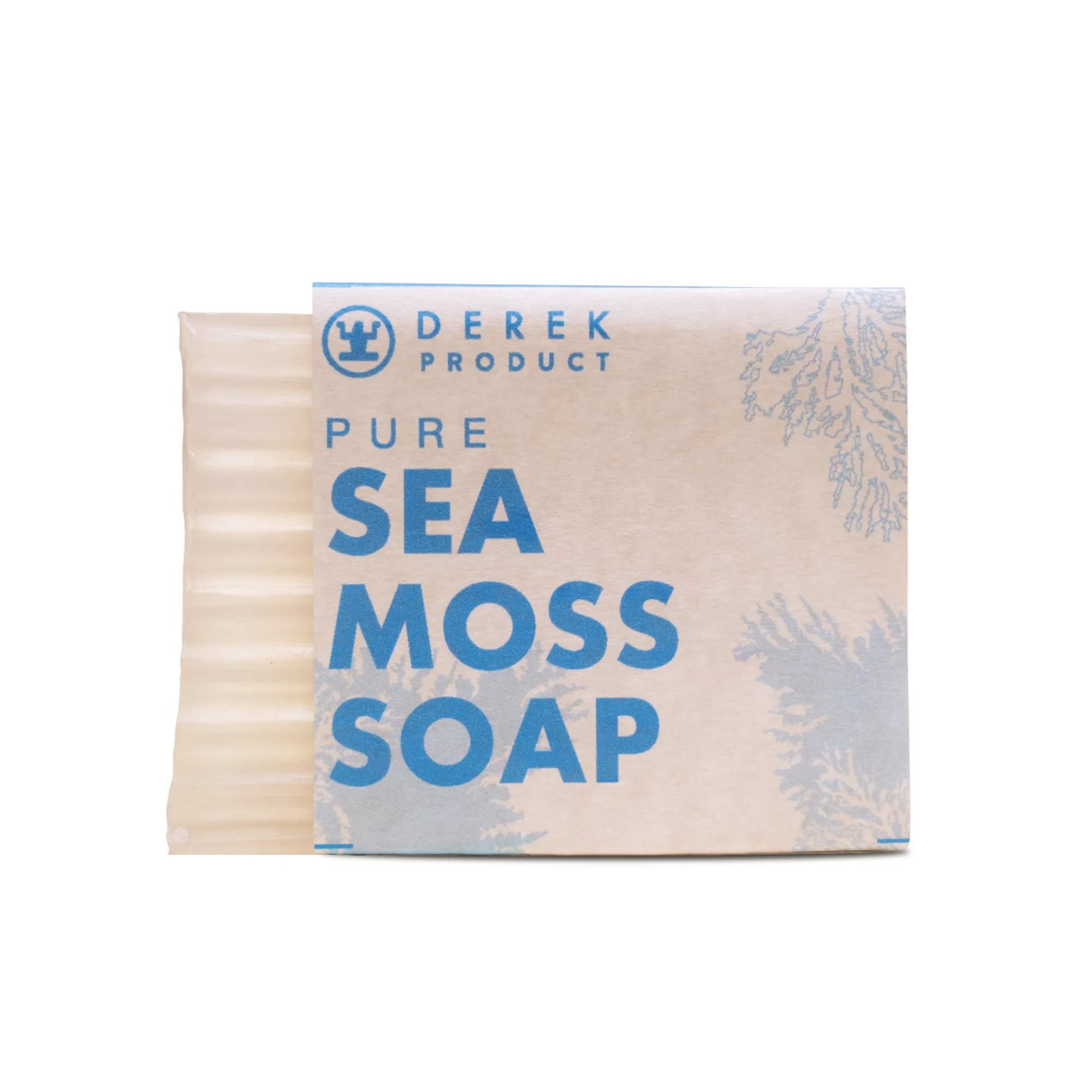 Pure Sea Moss Soap Bar for All Skin Types Acne, Eczema, Psoriasis – Moisturizing, Vegan, Gluten Free, Men & Women, Richly Hydrating with Grade “A” St. Lucia Sea Moss