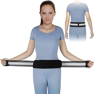Sacroiliac Hip Belt, Sacroiliac SI Joint - Lower Back Support Brace for Women and Men,Trochanter Belt, Non-Slip, Adjustable & Breathable Pain Relief Brace (Medium)
