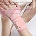 FRSNUG Wrist Strap and Wrist Brace Sport Fitness, Weightlifting, Carpal Tunnel Arthritis,high Elastic Fabric(Pack of 2) (Pink)