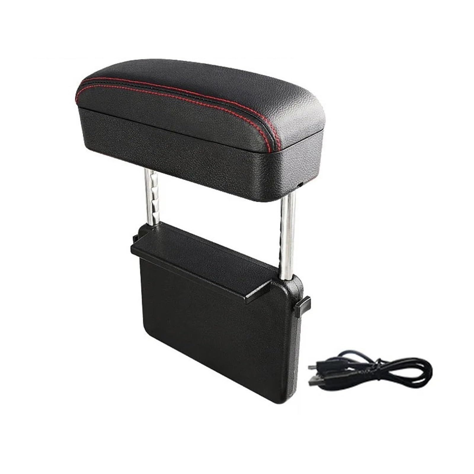 Hguvsjd Armrest Box Universal Rest Box Car Armrest Organizer Accessories Cushion Elbow Support Car Armrests(Red Line Type B)