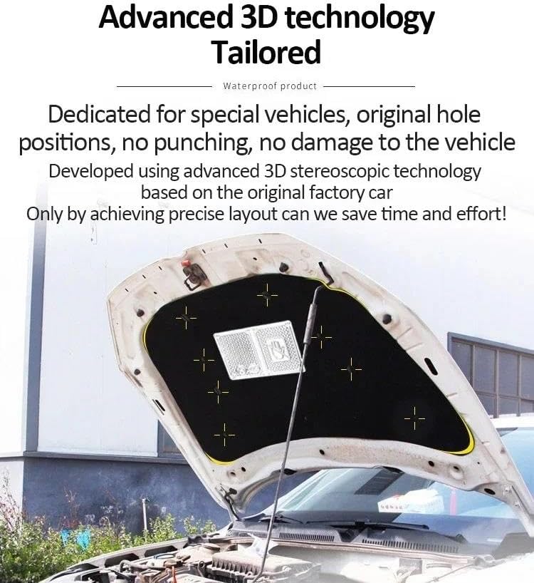 車用断熱材 に適合する パナメーラ 971 G2 MK2 2016~2022用 ボンネット サウンドマット 防音 耐火カバー 断熱カ