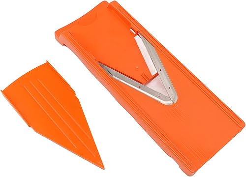 Miniatura 7 de Asixxsix Cortador de mandolina para cocina, cortador de verduras de acero inoxidable con hoja en V, cortadora manual de alimentos con hoja de acero