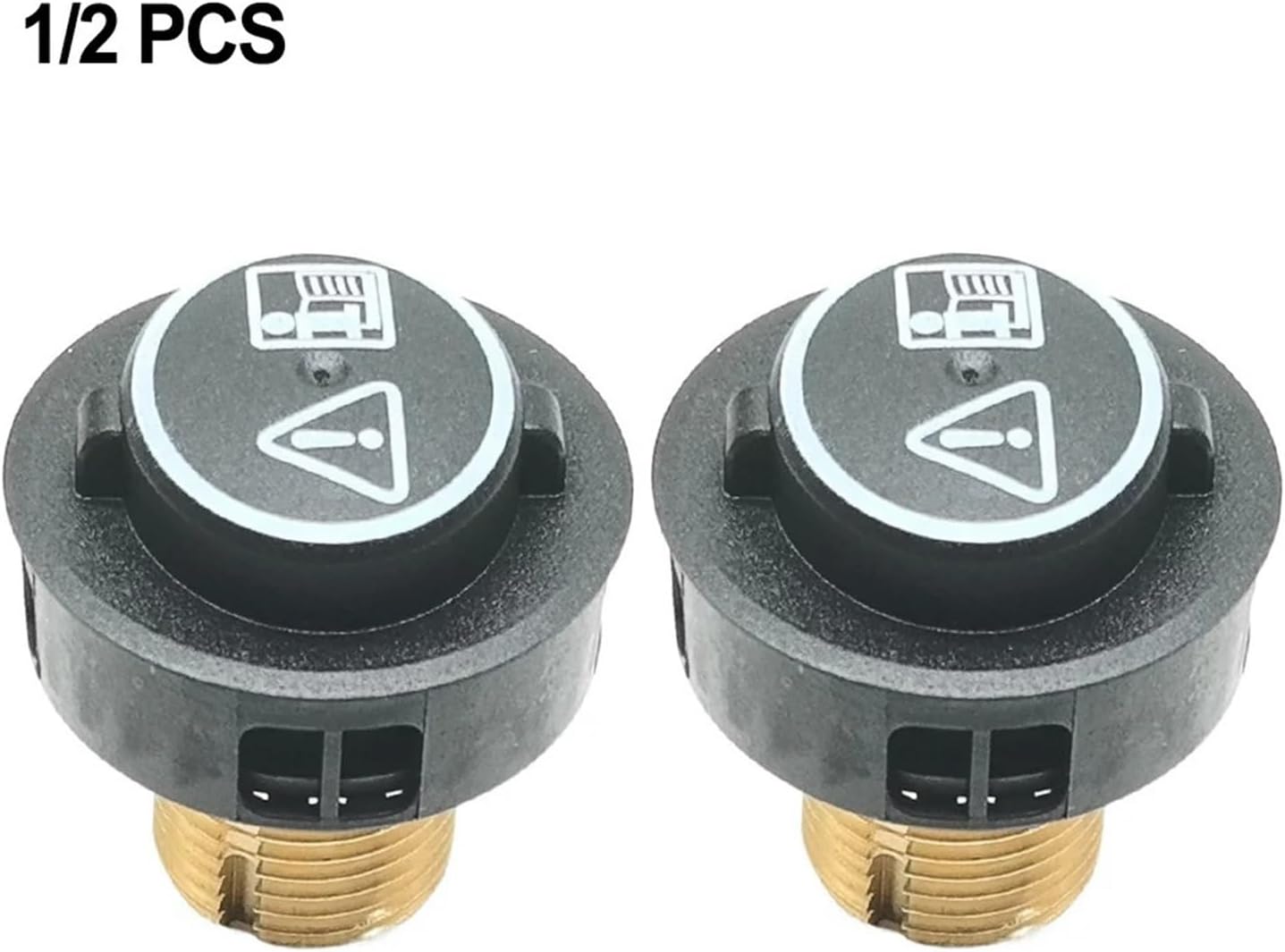 Vacuum Cleaner Brass Safety Valve with Black O-Ring ，Compatible for Karcher ，SC4 SC5 Steam Cleaner Household Appliances Part(2pcs)