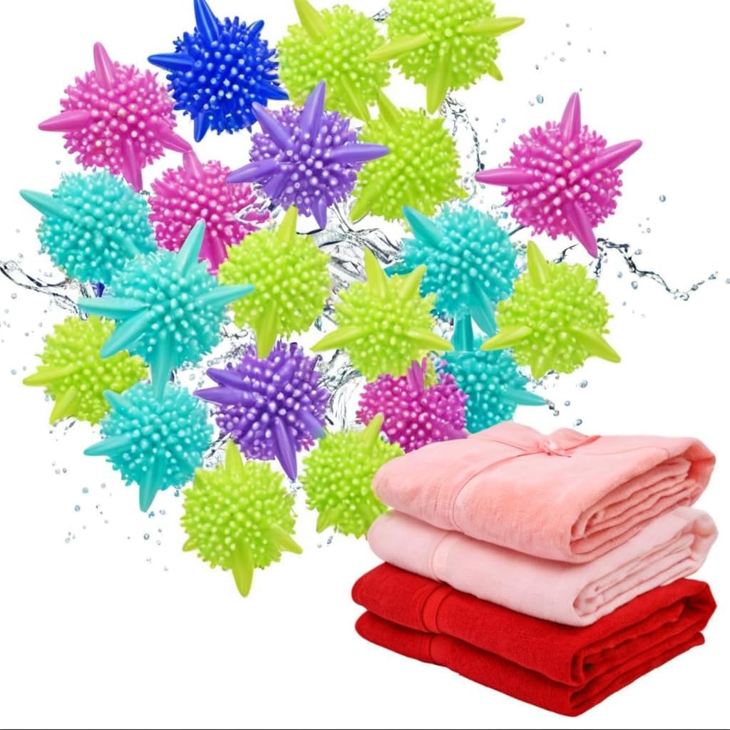 10Pcs Silicone Washing Machine Laundry Ball | Corona Shape Cloth Washing Ball | Reusable Laundry Scrubbing Ball | Eco-Friendly Dryer Laundry Ball-image-41