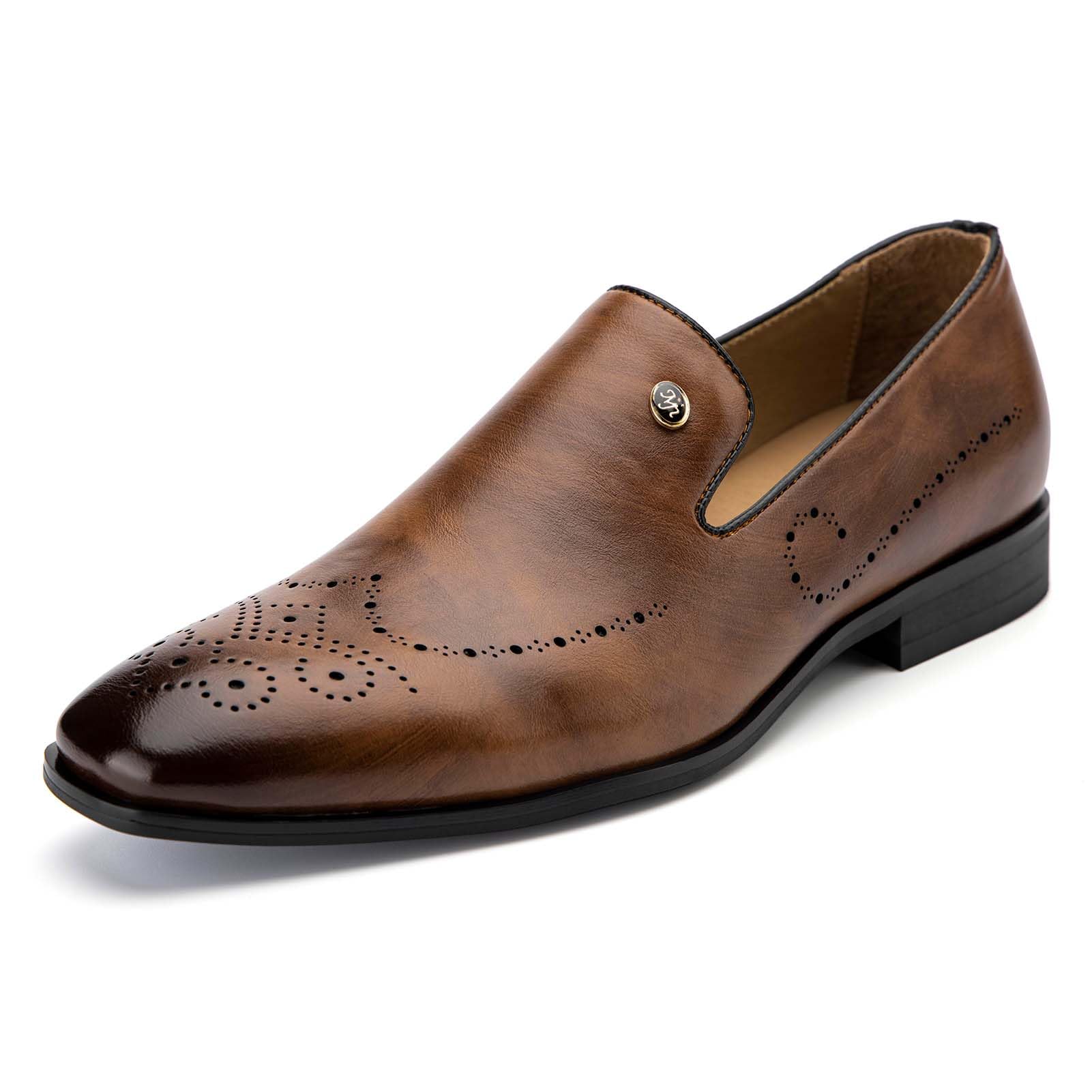 MEIJIANA Herren Mokassins Klassische Herren Anzug Schuhe Elegante Schuhe Leder Sommer Freizeitschuhe